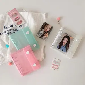 2025 Kawaii Love Heart Envelope Glittery M5 3 inch Photocards Binder Collect Book idol Photo Album Book