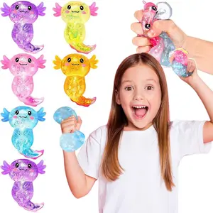 Bestselling Squishy Toy Blind Bag Surprise Glitter Sequins Axolotl Malt Slow Rebound Stress Relief Gift Fun Toy