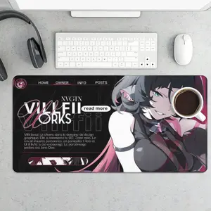 XXL Gaming Mouse Pad with Anime Character Design for Enhanced Gaming Experience Large Surface Smooth Precise Movements Ideal for Gamers