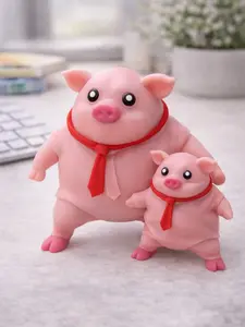 Chubby Squishy Pig Toy - Soft Squeeze Stress Relief Figure