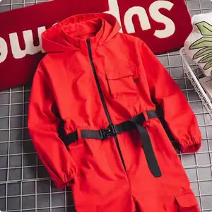 Halloween stage event performance costume; Money Heist Dali workwear cosplay adult and children's jumpsuit; Movie version South Korean version of the red-clad cosplay performance outfit.