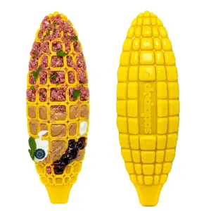 Corn on the Cob eChew Ultra Durable Nylon Dog Chew Toy 7" Tall 2.25" Wide FDA Compliant Non Toxic Made in USA Dishwasher Safe - Entertainment