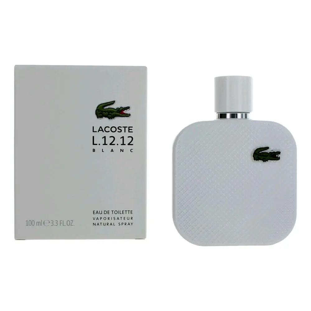 Lacoste Eau De Lacoste L.12.12 Blanc by Lacoste for Men - 3.3 oz EDT Spray