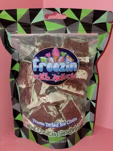 Freeze Dried Mint Chocolate Chip Ice Cream Sandwiches