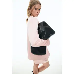 H&M Collarless satin blazer