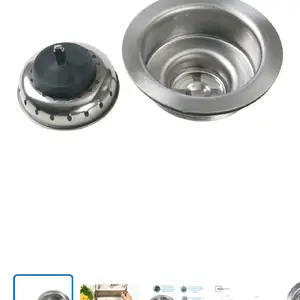 mainstays stainless steel sink basket& strainer Assemble sliver