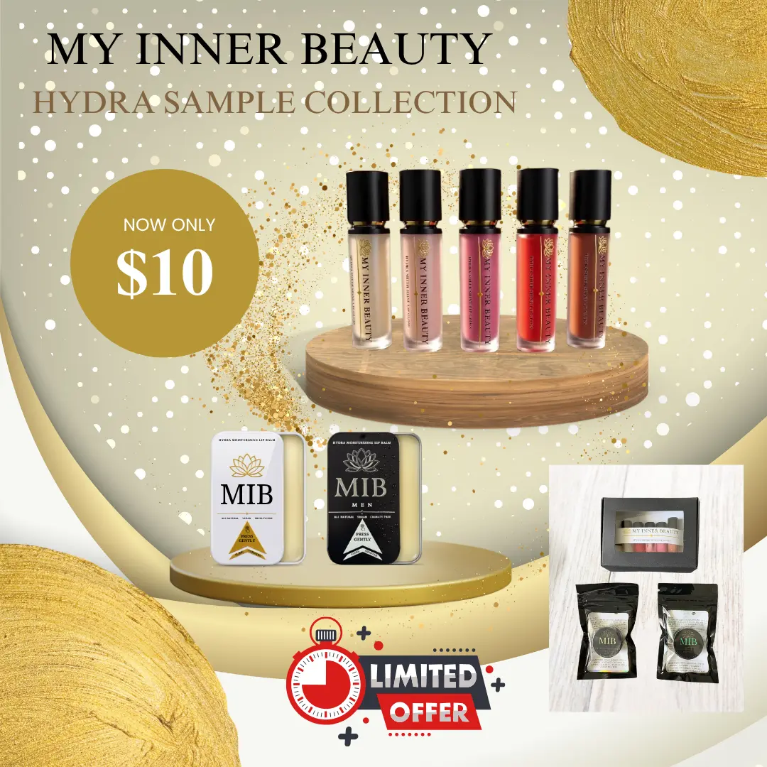 MIB Hydra Sample Clollection - 5 Shades of Lip Gloss & 2 Flavors of Lip Balm