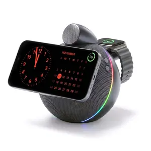 ORBE · Qi2.2 Certified Wireless Charging Speaker with Ambient Light - Dark Grey