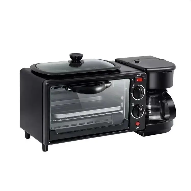 Durable 3-in-1 110V Household Breakfast Machine - Kitchen Appliance with Toaster, Mini Toaster Oven, Toaster Ovens