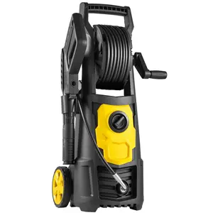 2000 PSI Electric Pressure Washer 1.65 GPM 1500 W with 30 ft Hose Reel Foam Cannon 4 Nozzles 35 ft Cord ETL Listed for Patios Cars Fences Driveways Total Stop System Safety Lock