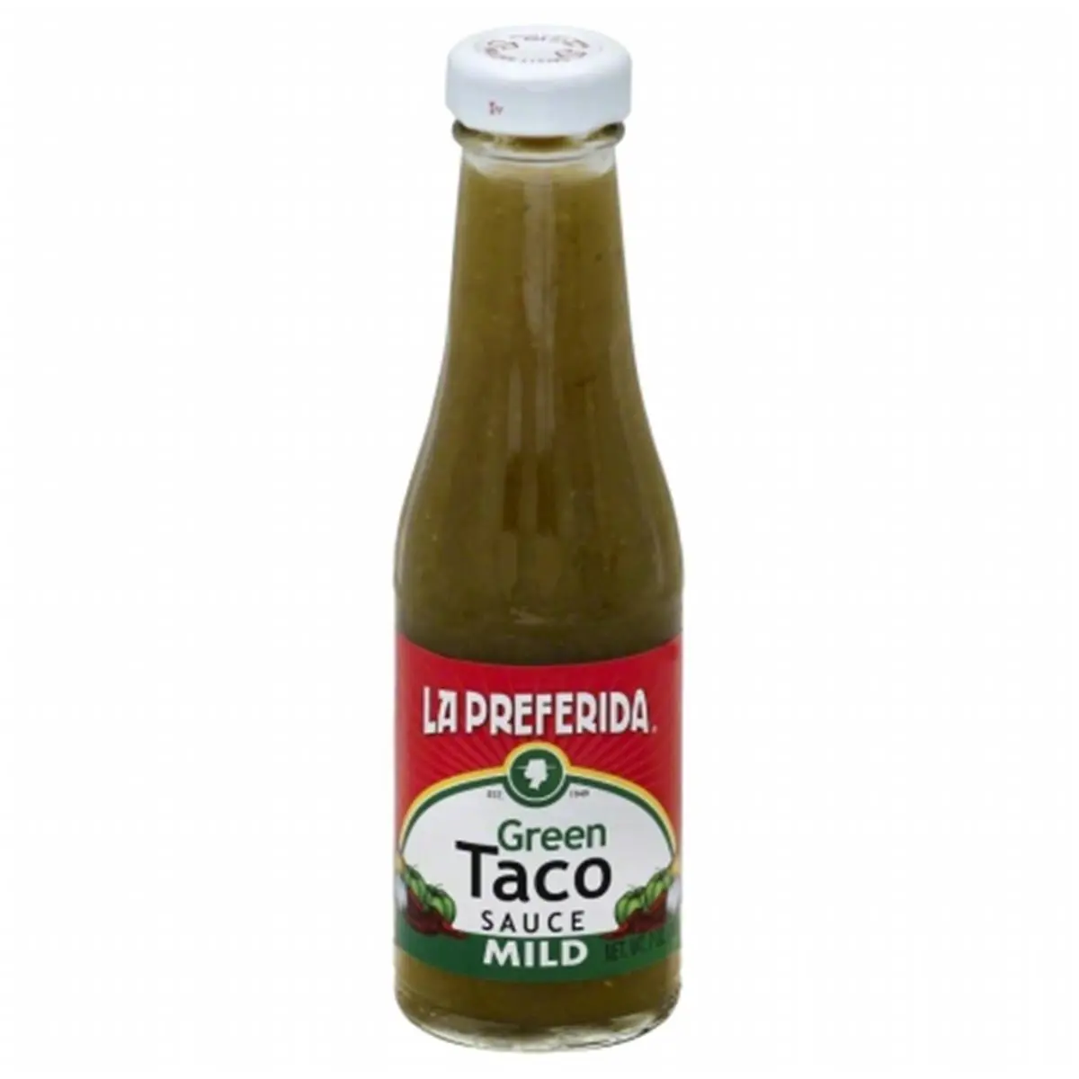 LA PREFERIDA Mild Green Taco Salsa - 7oz Sauce, Ideal for Home & Garden Casual Pairings