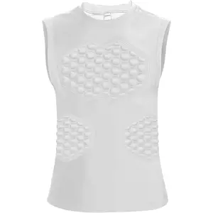 Youth Baseball Chest Protector Padded Compression Shirt, Protect Chest Sternum and Ribs, Quick-Dry Material, for Football Softball Lacrosse, Ages 8-12 Multiple Colors