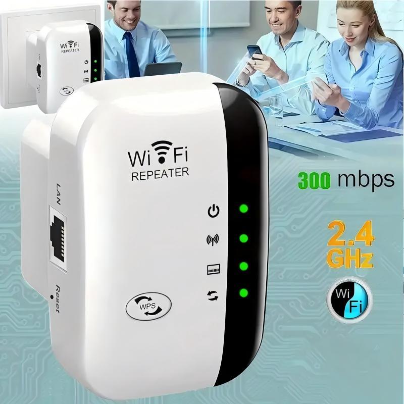 High Speed WiFi Range Extender, 1 Count Wireless Network Repeater, Long Range Wireless Repeater Access Point, Network Components for Home and Office Use, Signal Booster, Portable WiFi, WiFi Control, Wifi Extenders
