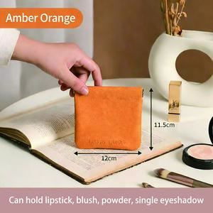 Minimalist Storage Pouch, Versatile Lipstick Bag, Mini Solid Color Carry-On Bag