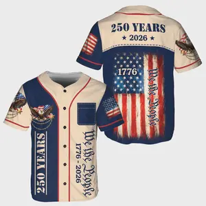 USA 250th Anniversary Baseball Jersey, We The People Patriotic America Shirt
