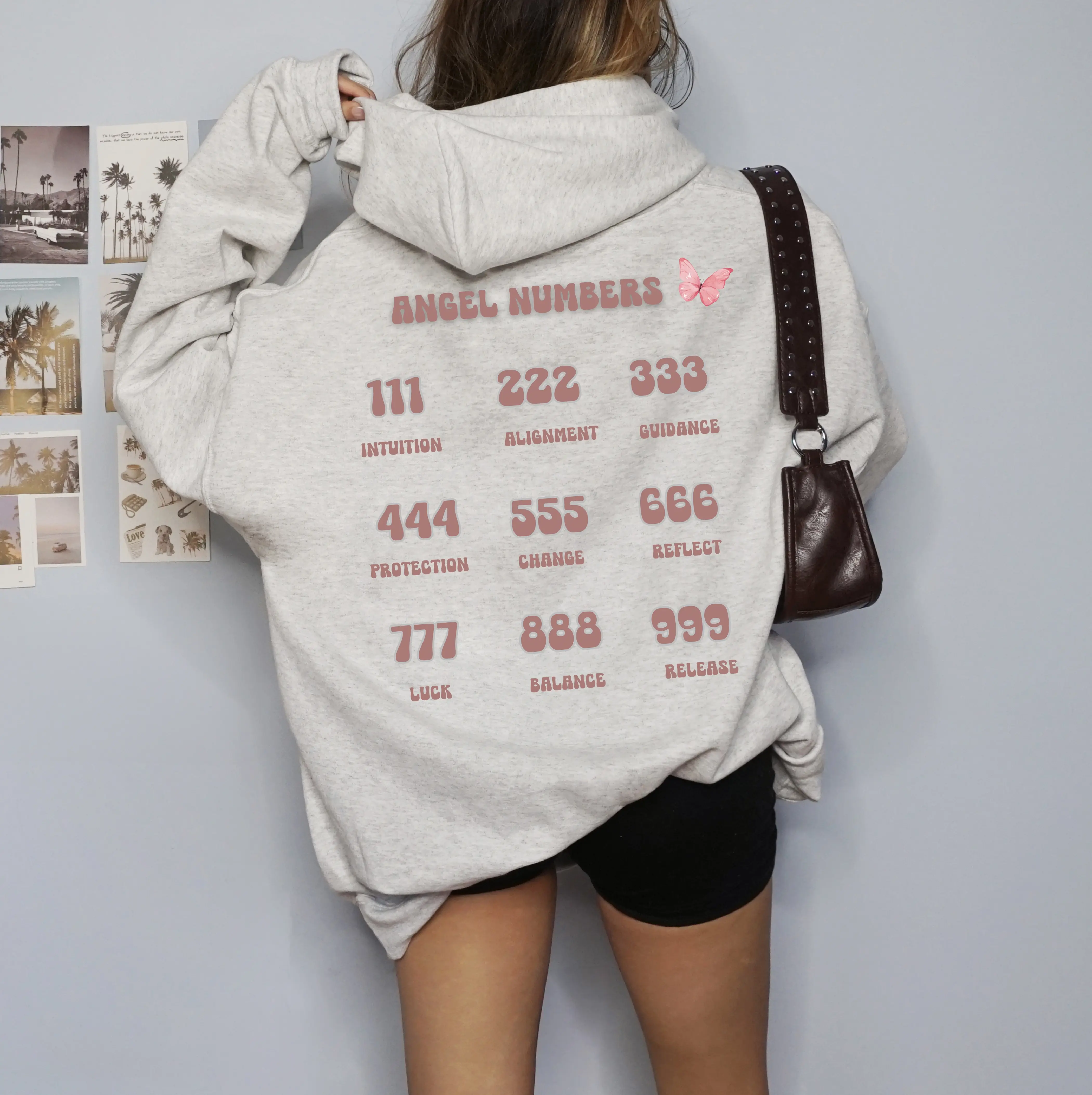 Angel Numbers Hoodie, Manifestation apparel,  spiritual hoodie, positive vibes hoodie, Angel energy hoodie, trendy hoodie,  numerology hoodie