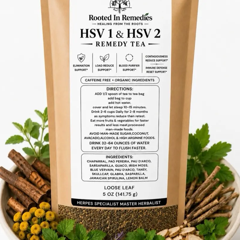 No HSV label option available HSV 1 & HSV 2 REMEDY TEA No HSV label option available HSV 1 & HSV 2 REMEDY TEA