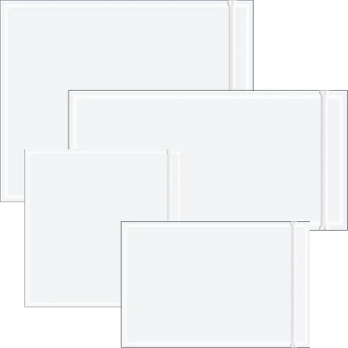 Box Partners  4 x 6 in. 2 Mil Poly Resealable Clear Face Document Envelopes