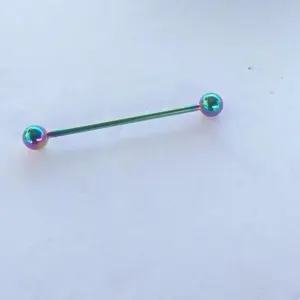 Industrial barbell cartilage helix tragus bar piercing body jewelry piercing (1 pieces)