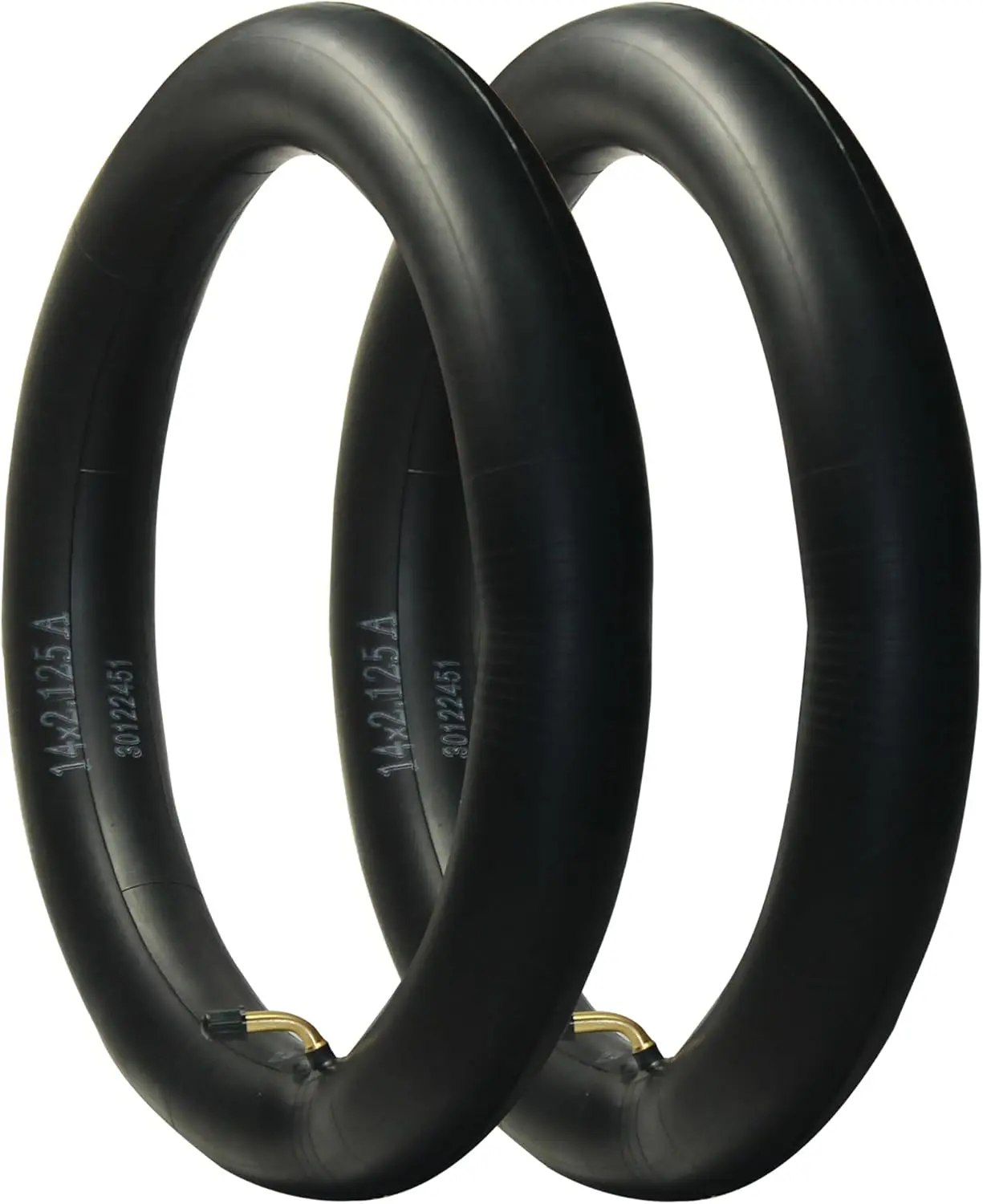 2 Pack 12x2.125(12 1/2x2 1/4)/14x2.125  Tube with Bent Valve for Electric    Electric Scooter