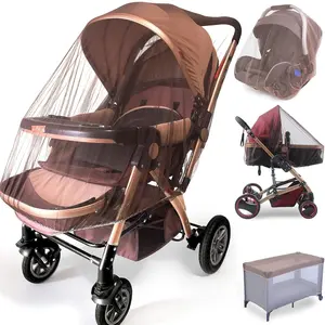 Mosquito Net for Stroller, Bassinet & Crib (2 Pack) Durable Breathable Bug Netting for Newborns, Travel Bed, Playard, Pack n Play & Portable Baby Crib Protection