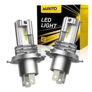 AUXITO H4 9003 LED Headlight Set, High Low Beam Bulbs 6500K Cool White Super Bright, 10000LM