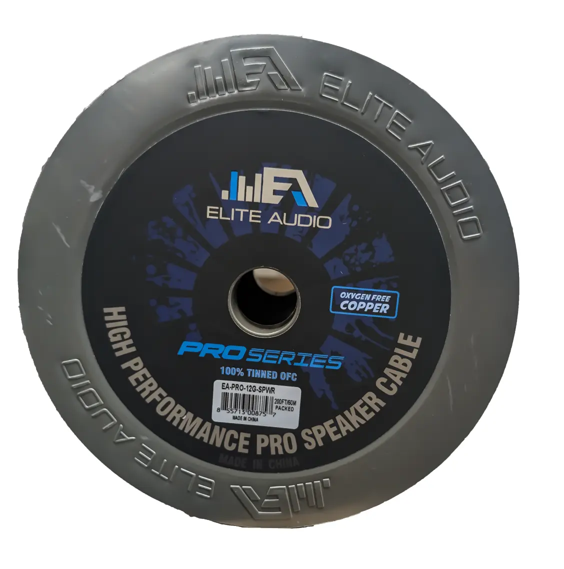 Elite Audio PRO 12G SPWR High-End CCA Automotive Car Speaker Cable - 200FT Spool Tinned Blue/Black 12 Gauge Copper Clad Aluminum Wire for Enhanced Performance, Superior Sound Quality Installation