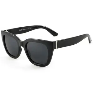 ZENOTTIC Women's Retro Square Polarized Sunglasses, Female Full Rim Plastic Thick Frame Eyewear with UV400 Protection, Trendy Vintage Fashion Shades