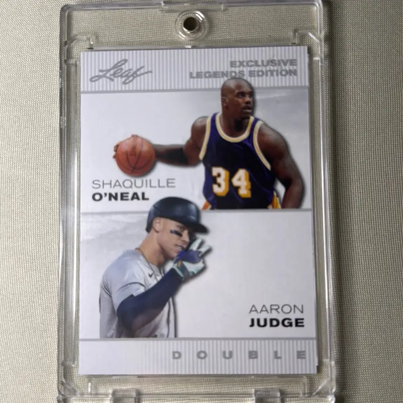 2024 Leaf Exclusive Shaquille O’Neal and Aaron Judge Lakers / Yankees