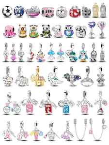 Whimsical Mixed Theme Charm Beads Collection with Landmark Animal and Fun Designs for Women’s DIY Jewelry and Daily Wear