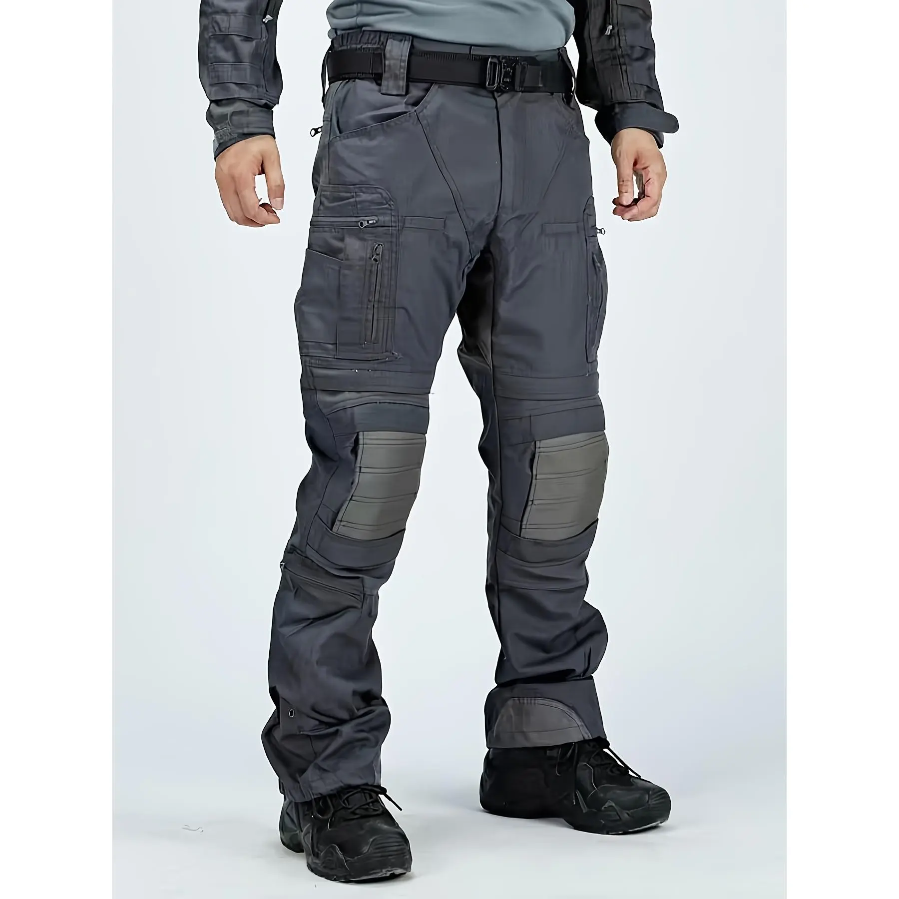 Men's Tactical Cargo Pants - Durable Cotton Blend Multi-Pocket Trousers |   Non-Stretch Outdoor Work Hunting Training Motocross Wear, must have item, wardrobe staple, trendy style, everyday wear, essential piece