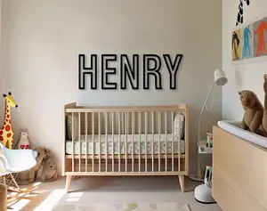 Custom Wood Baby Name Sign, Nursery Wooden Name Sign Decor, Personalized Name Hanging, Baby Name Art, Nursery Wall Decor, Wood Letters Baby