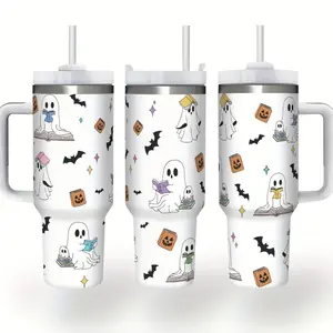 Limited Edition: 40oz Halloween Tumbler - Stainless Steel Insulated BPA-Free Cup - Drinkware, Bottles