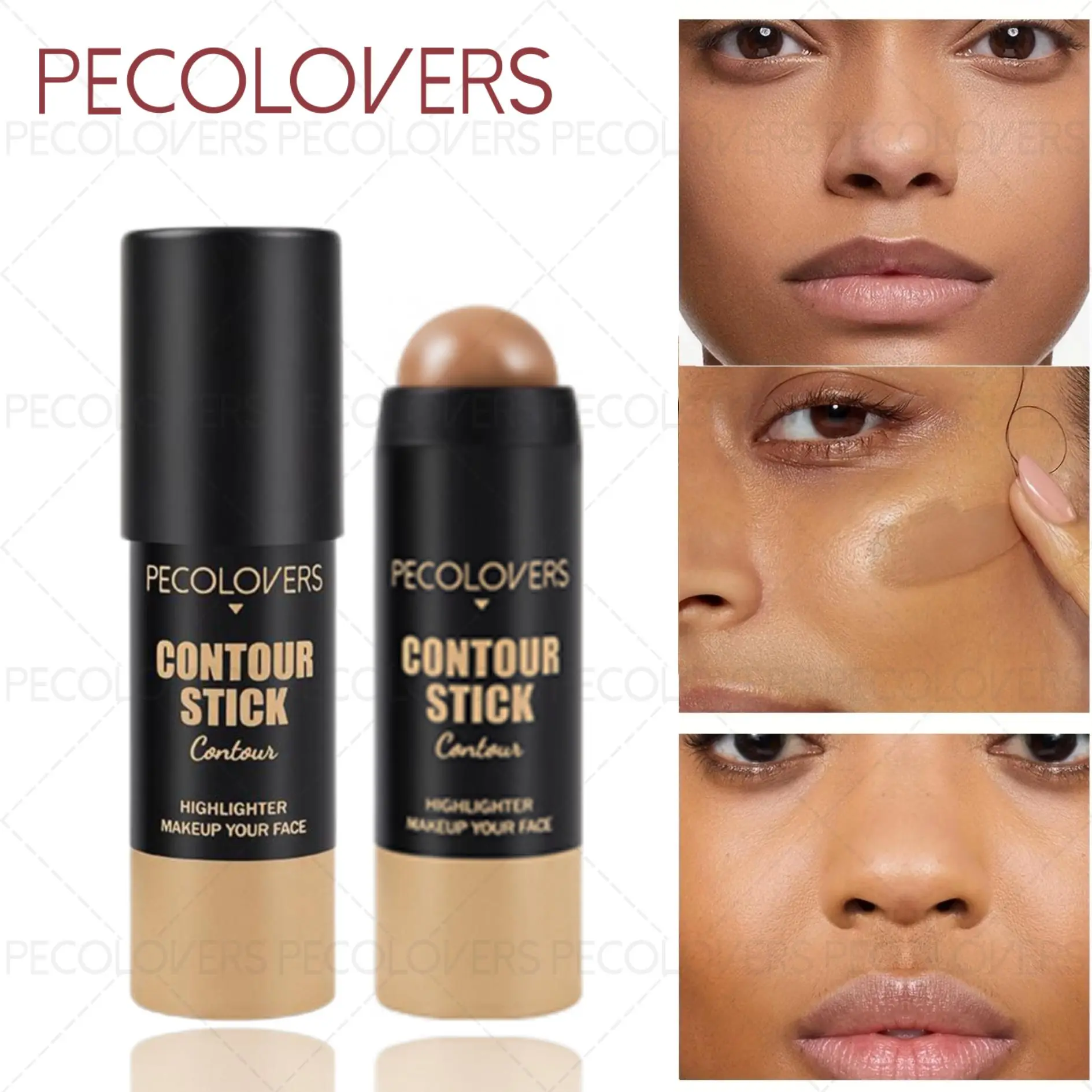Long-lasting Contouring Stick Matte Bronzer Stick Nose Shadow Stick Face Definition Solid Contouring Cream Bronzer Balm