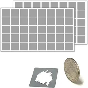400 Pack - ScratchStix Scratch Off Stickers, DIY Scratch Cards - 3/4", Gray