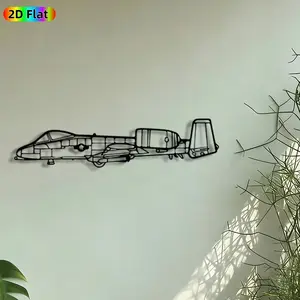 1pc Military Jet Metal Wall Art, Fighter Plane Statue Mural, Artistic Metalwork, Intricate Craftsmanship, Perfect for Fathers Day, Graduation Decor, Perfect for Man Cave Office Garage Decor, Ideal Gift for Aviation Enthusiasts, Decoration, Artistry