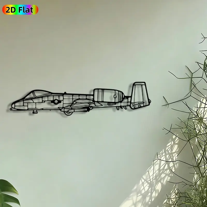 1pc Military Jet Metal Wall Art, Fighter Plane Statue Mural, Artistic Metalwork, Intricate Craftsmanship, Modern Design, Modern Home Decor, Perfect for Fathers Day, Graduation, Man Cave, Office, Garage Decor, Ideal Gift for Aviation Enthusiasts
