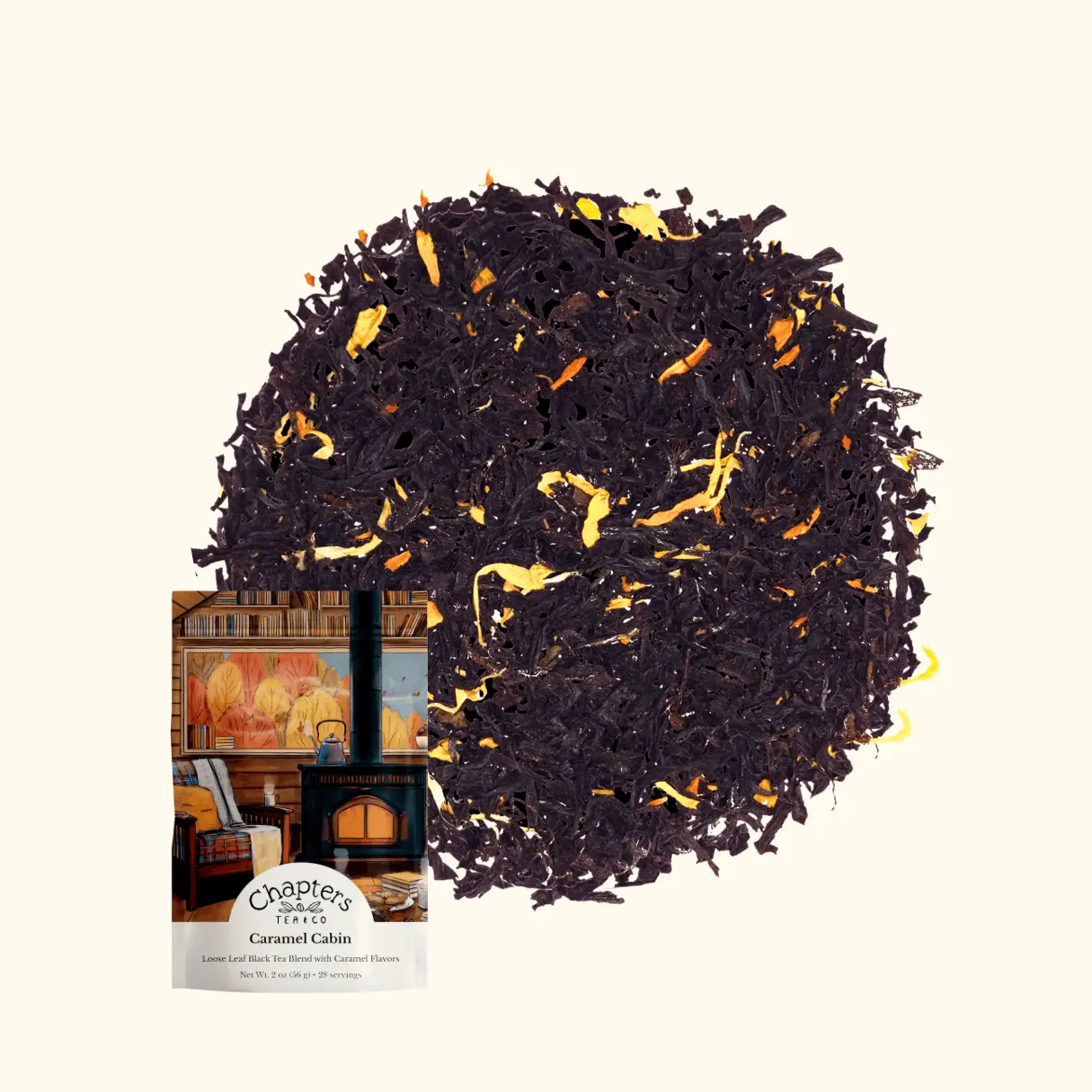 Caramel Cabin (Warm Buttery Caramel Black Tea) 2oz