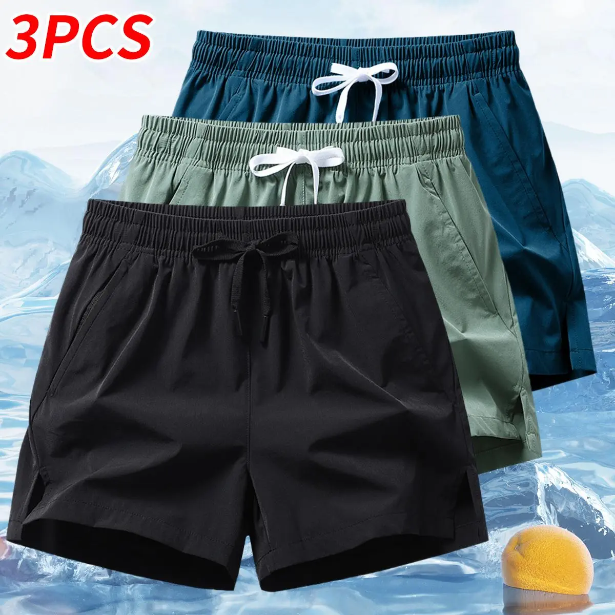 Black + Army Green + Lake Blue