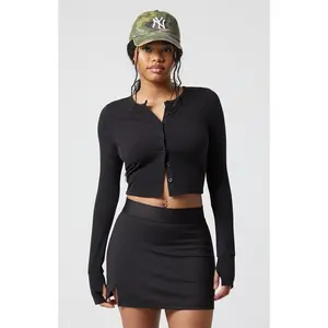 PAC 1980 Women's Active Yoga Carrie Cropped Cardigan