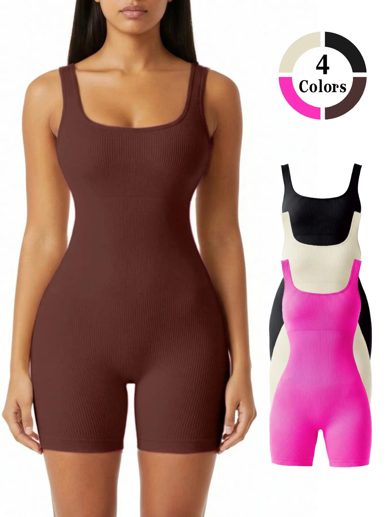 Sexy Fashion Versatile Shaping Jumpsuit, Sporty Comfy Jumpsuit, Indoor Gym Yoga Pilates Shorts, Outdoor Running Jumpsuit, Workout Jumpsuits, Athletic Jumpsuit, Sleeveless Sports Jumpsuit, All Season Activewear, Fitness Outfit, All Seasons