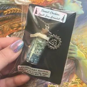 Throat Chakra Spell Jar Amulet