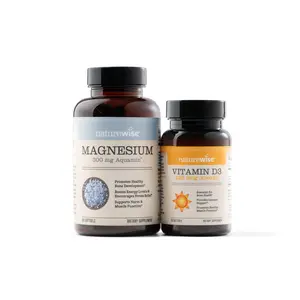 NatureWise College Dorm Duo - Magnesium & Vitamin D3 Supplement Edible Fitness