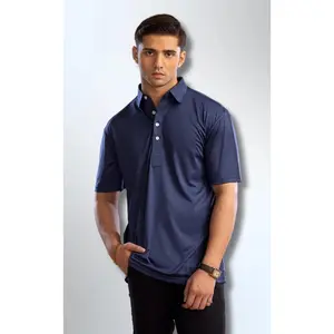 The Dressy Polo Oxford Spread Collar Navy Blue