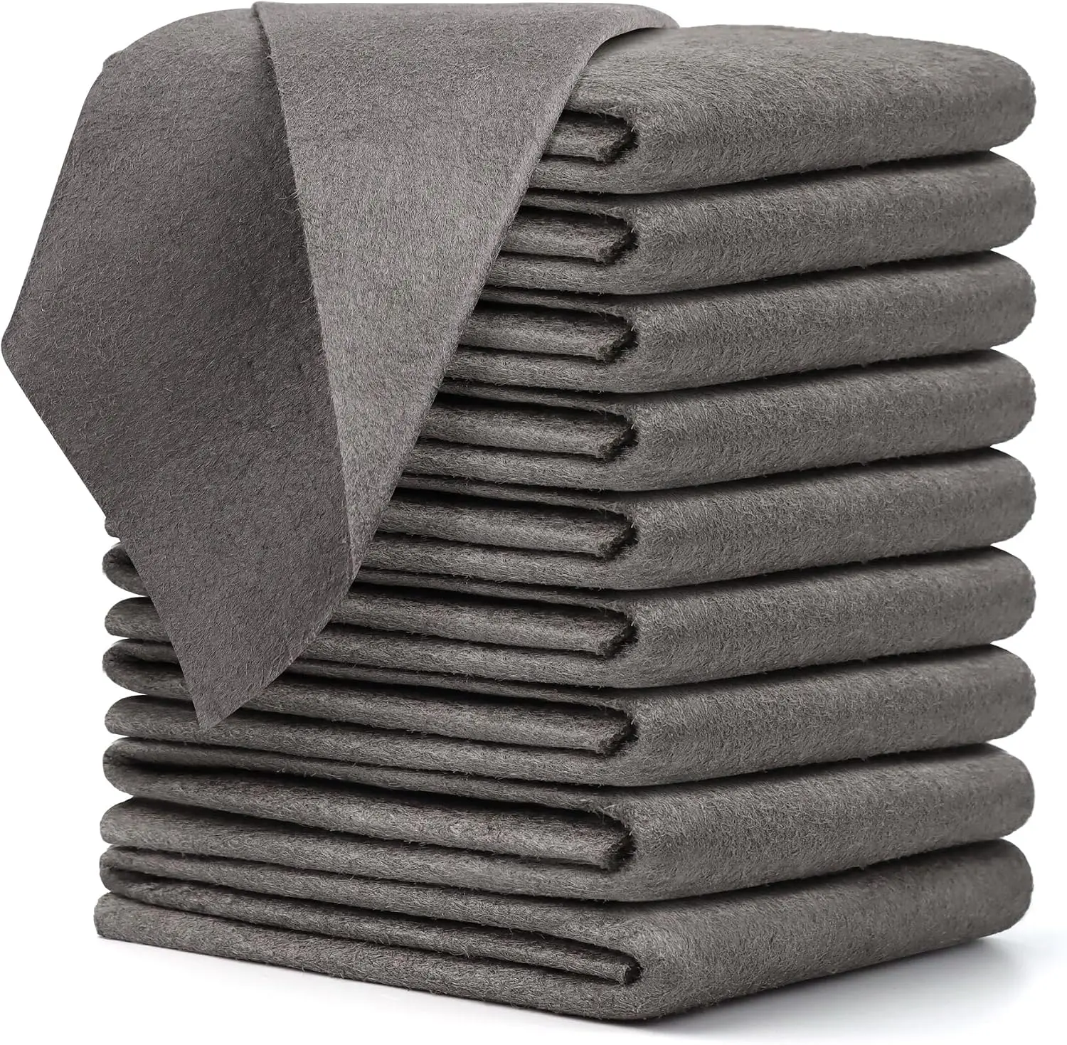 10 Pcs Thick Microfiber Cleaning Towels - Water-Absorbent, Reusable, Streak-Free Multi-Surface Cleaning Cloths for Cars, Windows, Kitchen, Mirrors, Home Care Supplies