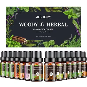 Woody Essential Oils Set - Fragrance Oil for Diffusers, Candle Making,Aromatherapy Scented Oils (5ml)