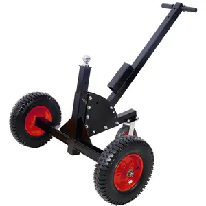 2-in-1 Heavy Duty 1,500lbs Trailer Dolly Load Capacity, Trailer Mover 2" Hitch Ball, 24''-35.4'' Adjustable Height Trailer RV Boat