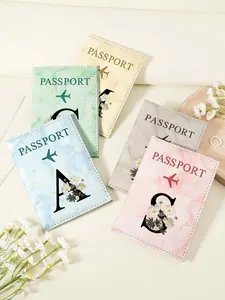 Fashionable Passport Case, Multi Card PU Passport Cover with Twist Closure, Couple Passport Clip for Easy Storage of ID Cards and Travel Accessories