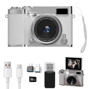 Mother's Day Gifts Foldable Screen Student Camera, 1 Count Retro CCD Card Machine, Entry-level Digital Camera, Ideal Gift for Girls, Boys Teenagers, and Beginners, Birthday Christmas Valentine's Day Gift