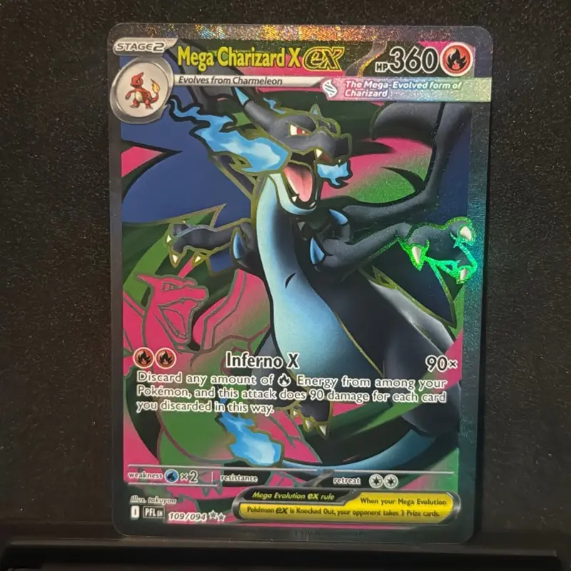Mega Charizard X EX Official TCG Collectible Cards Sealed 2-Player Rival Box, Near Mint Non-Sports Trading Card Box